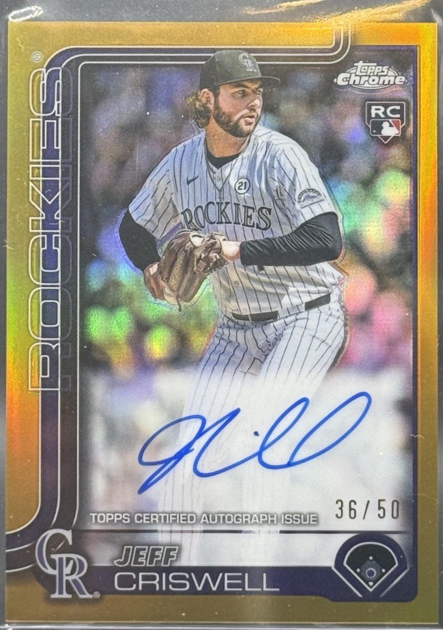 Jeff Criswell [Gold Refractor] #RA-JCR