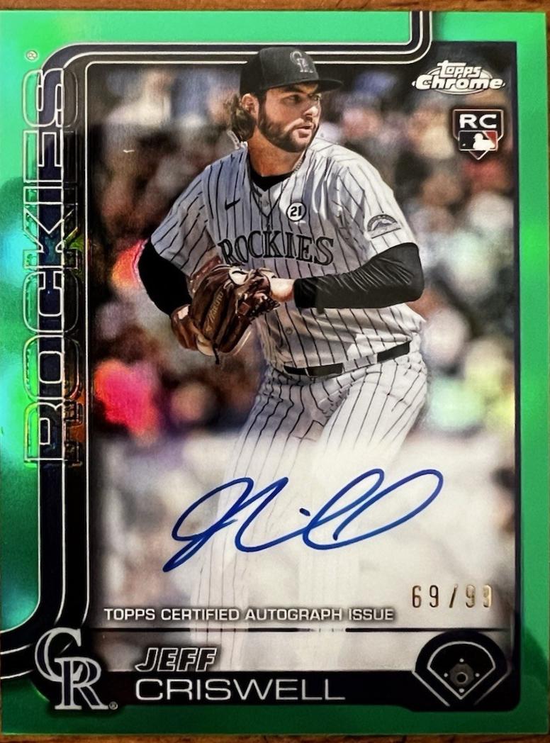 Jeff Criswell [Green Refractor] #RA-JCR