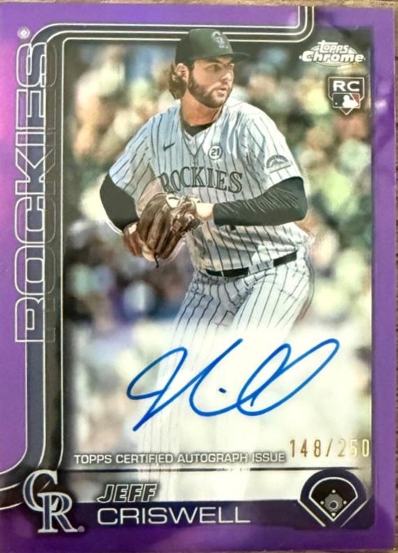 Jeff Criswell [Purple Refractor] #RA-JCR