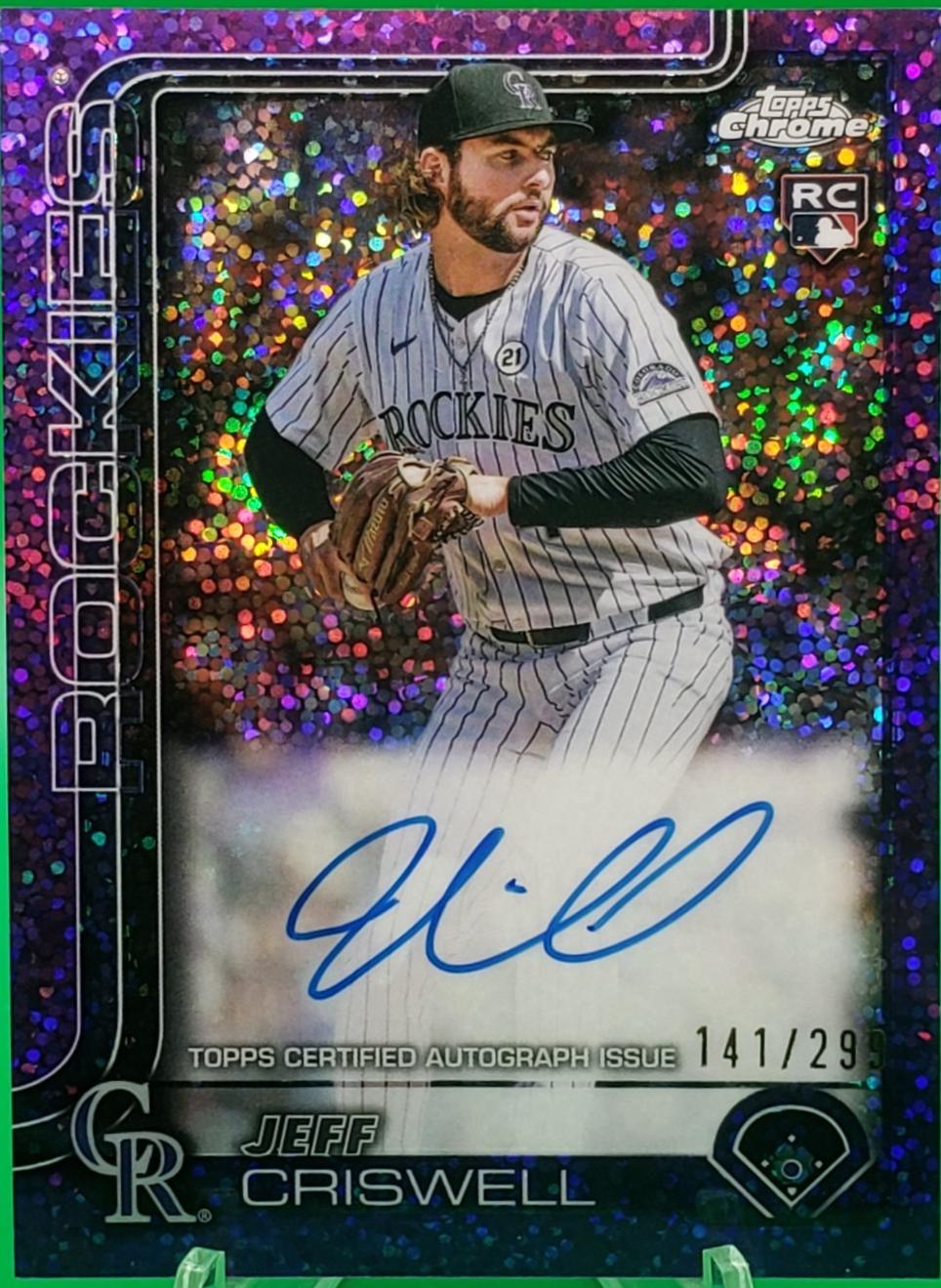 Jeff Criswell [Purple Speckle Refractor] #RA-JCR