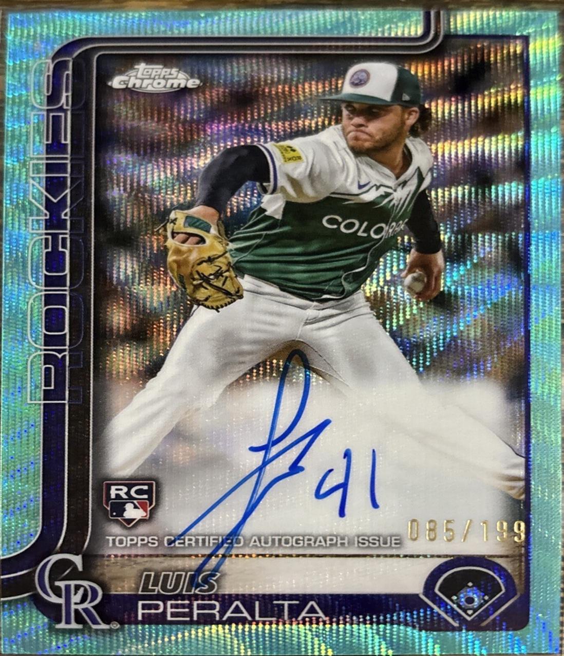 Luis Peralta [Aqua Wave Refractor] #RA-LP