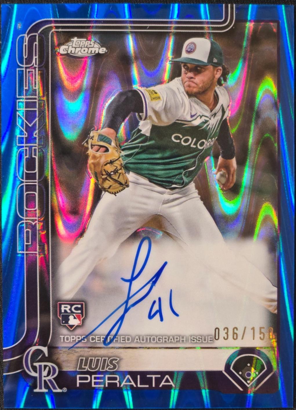 Luis Peralta [Blue Raywave Refractor] #RA-LP