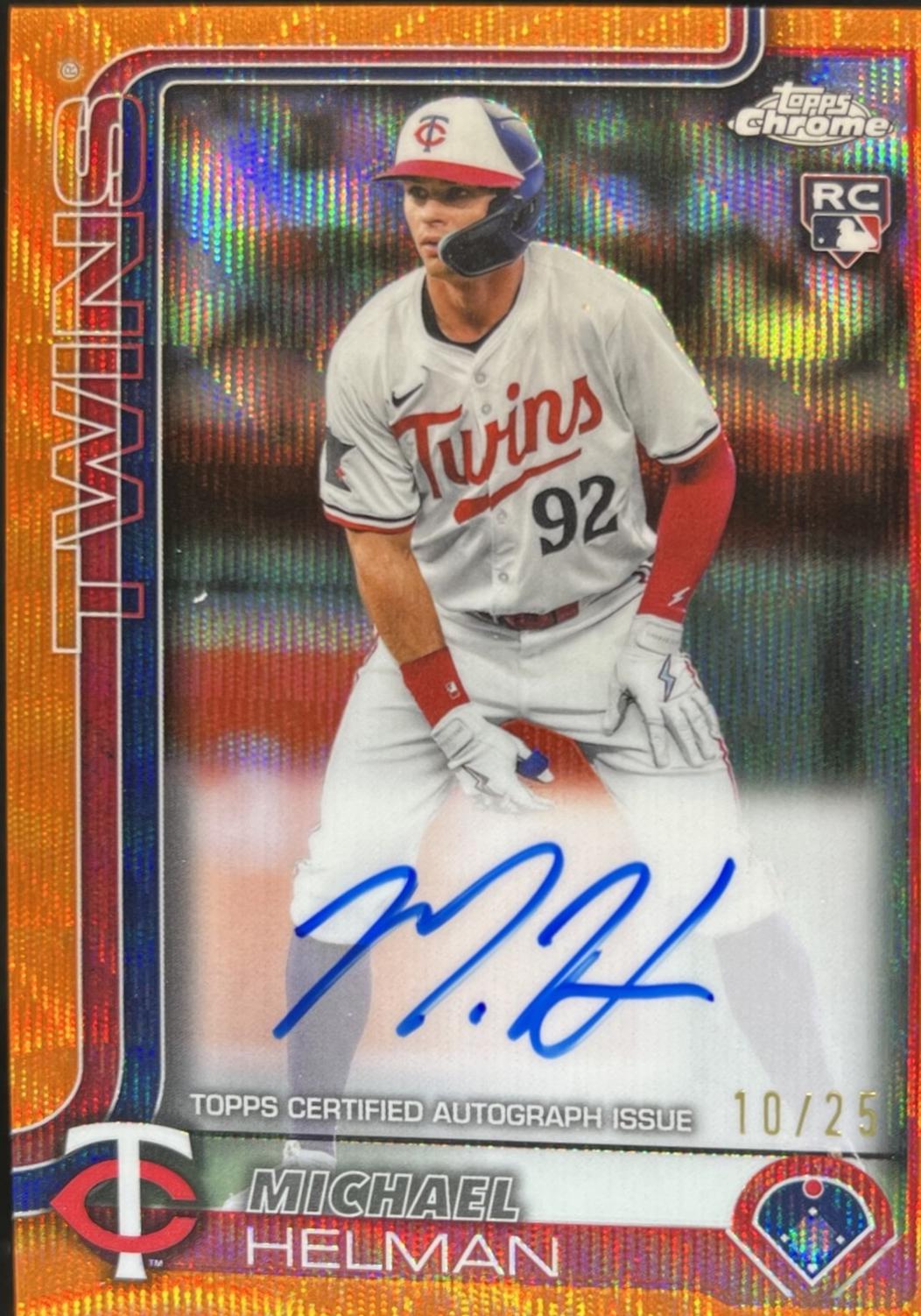 Michael Helman [Orange Wave Refractor] #RA-MH