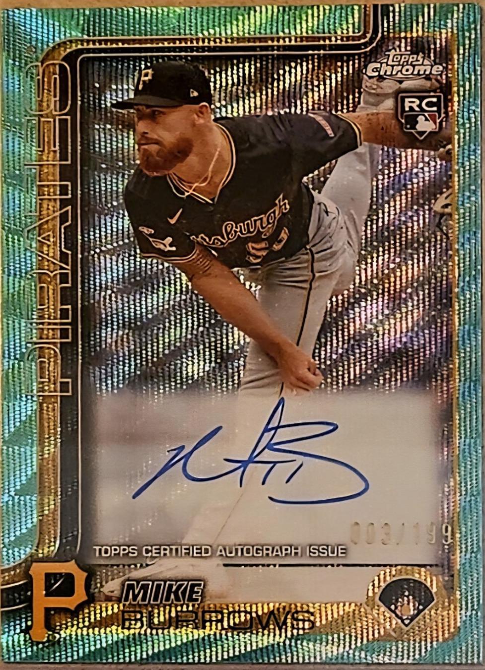 Mike Burrows [Aqua Wave Refractor] #RA-MBU