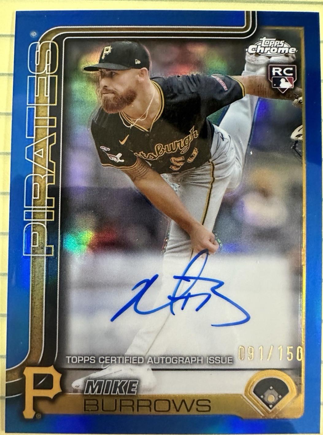 Mike Burrows [Blue Refractor] #RA-MBU