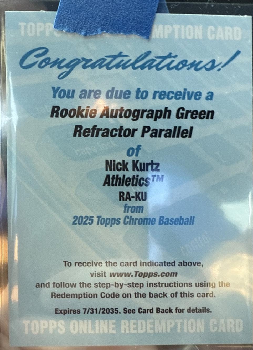 Nick Kurtz [Green Sapphire] #RA-KU