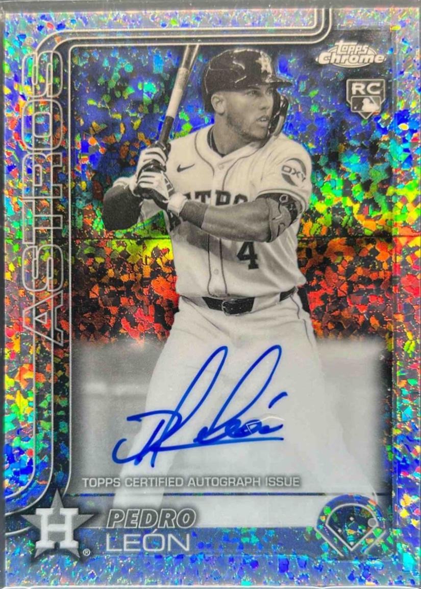 Pedro Leon [Black White Mini Diamond Refractor] #RA-PL