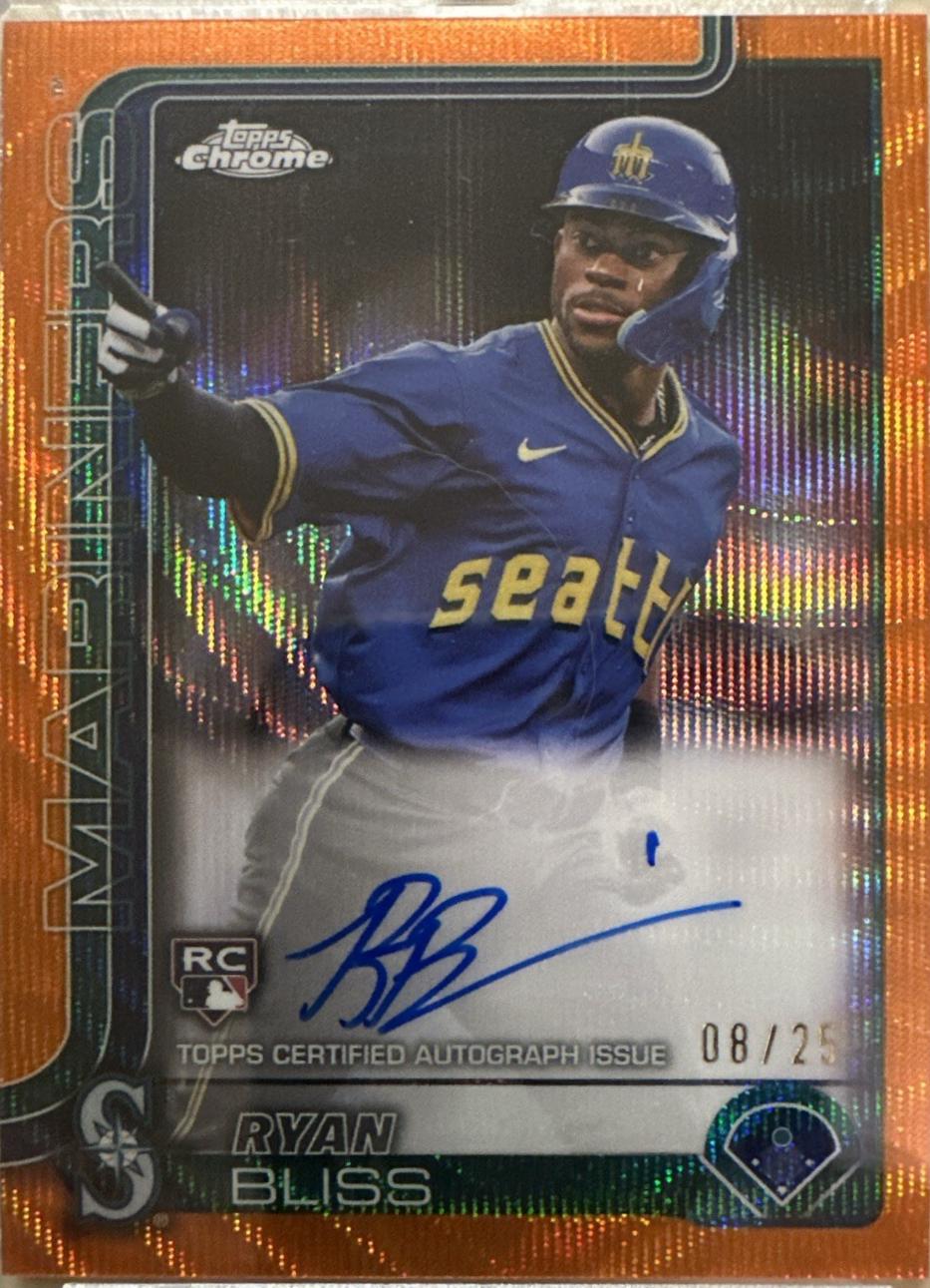Ryan Bliss [Orange Wave Refractor] #RA-RB