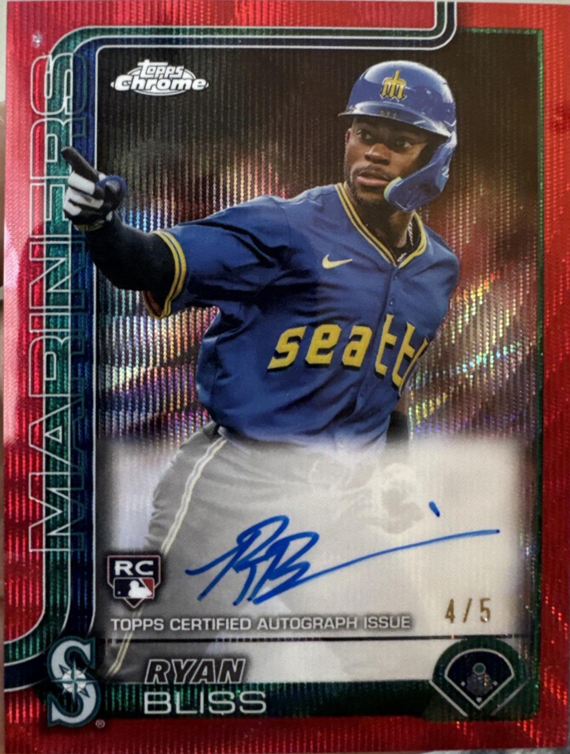 Ryan Bliss [Red Wave Refractor] #RA-RB
