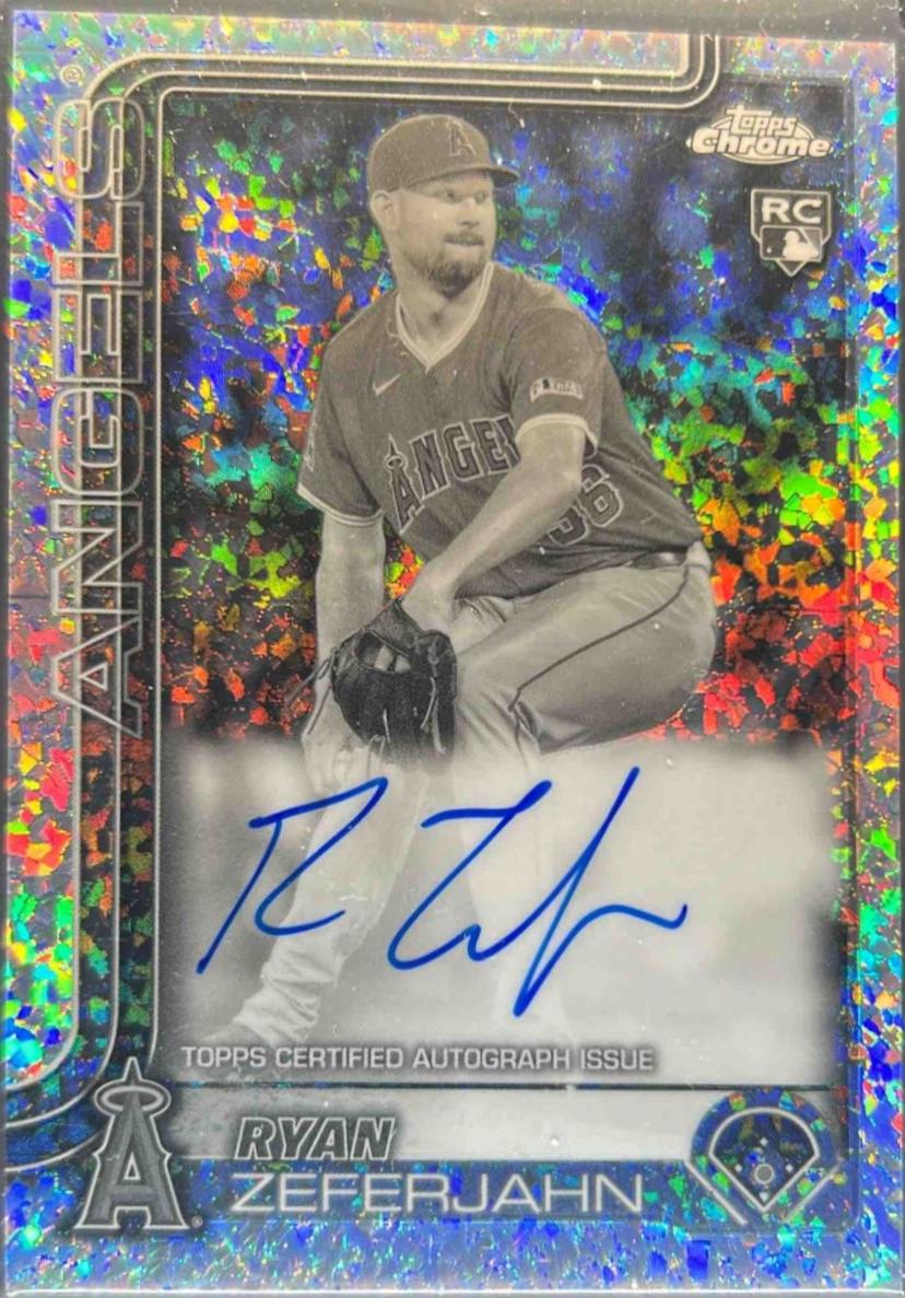 Ryan Zeferjahn [Black White Mini Diamond Refractor] #RA-RZ