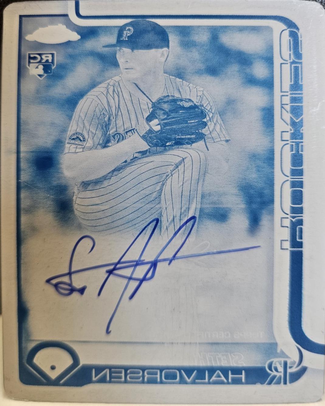 Seth Halvorsen [Printing Plate] #RA-SH