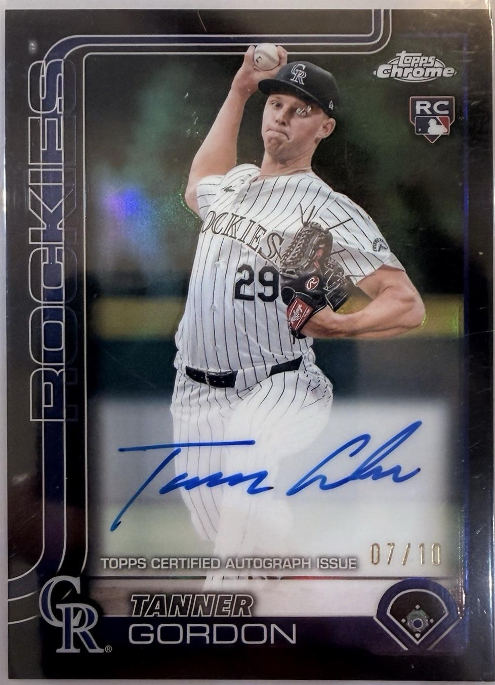 Tanner Gordon [Black Refractor] #RA-TG