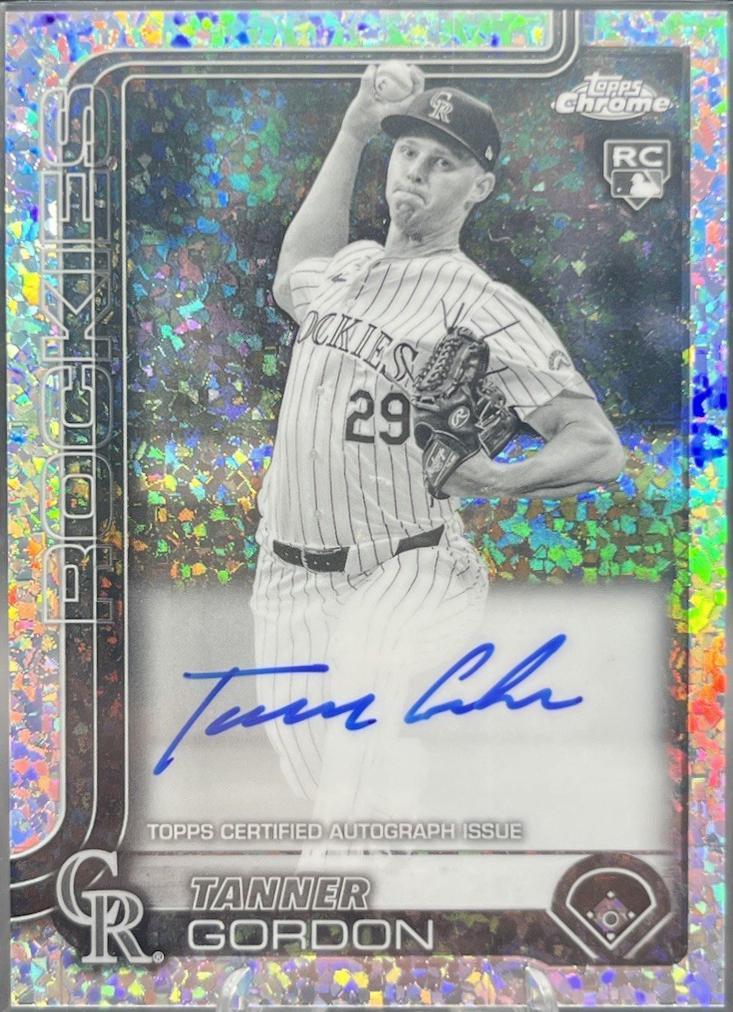 Tanner Gordon [Black White Mini Diamond Refractor] #RA-TG
