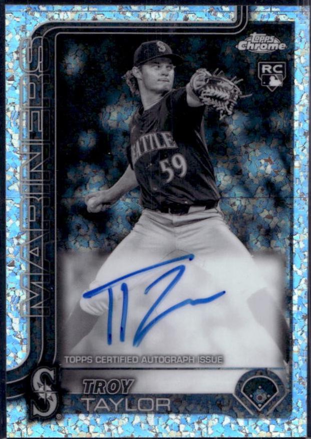 Troy Taylor [Black White Mini Diamond Refractor] #RA-TTA