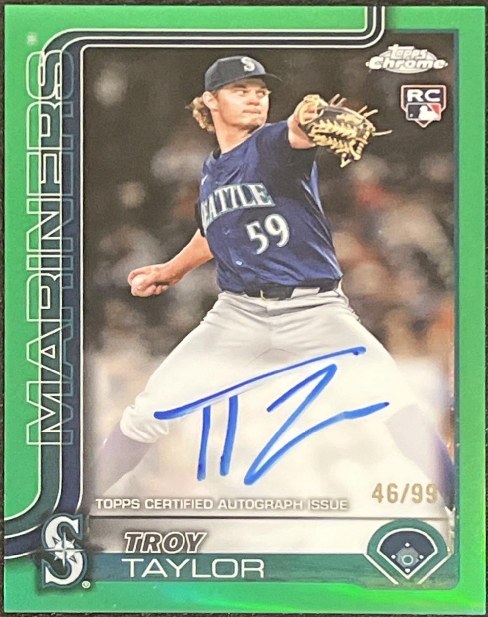Troy Taylor [Green Refractor] #RA-TTA