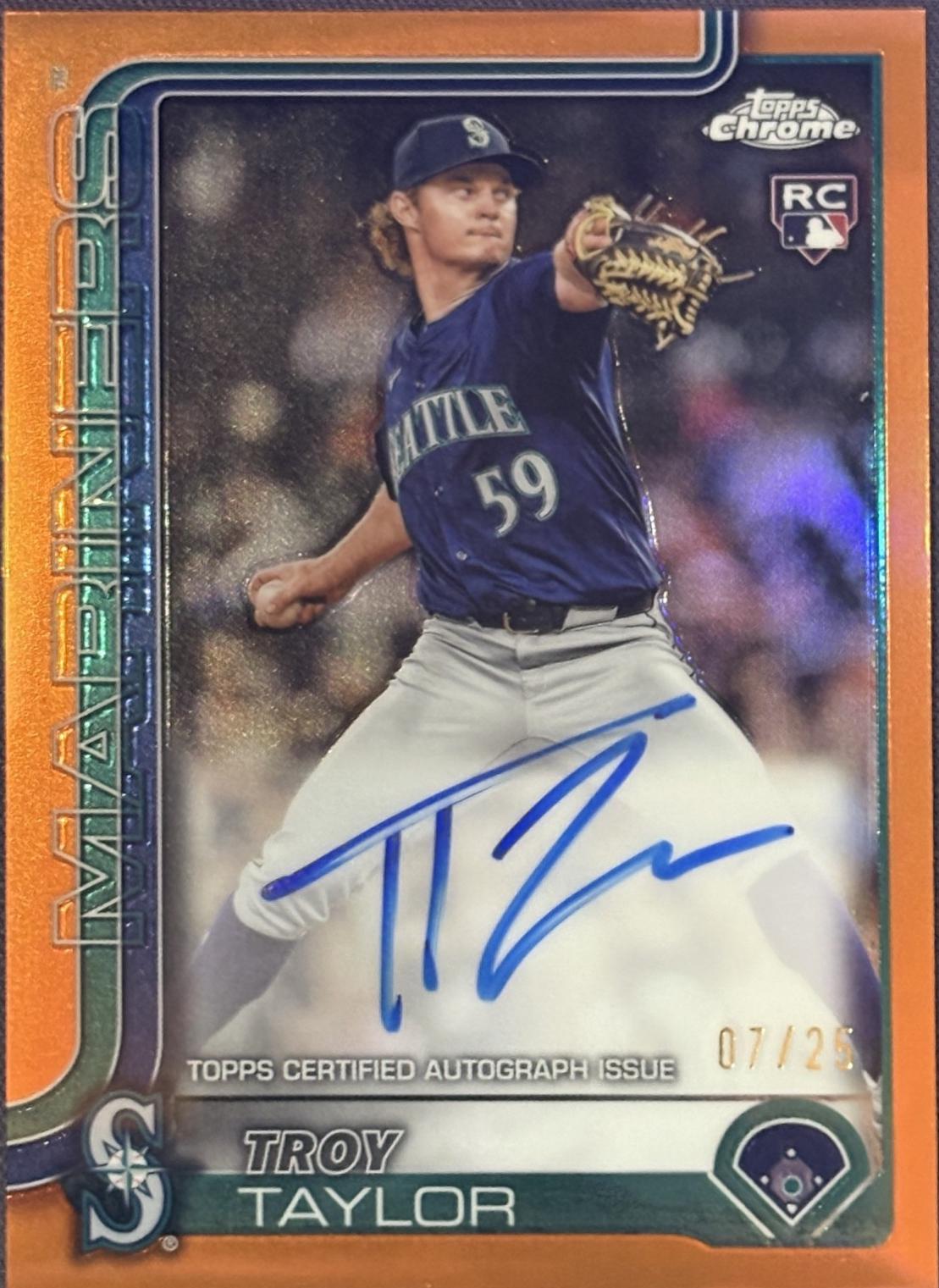 Troy Taylor [Orange Refractor] #RA-TTA