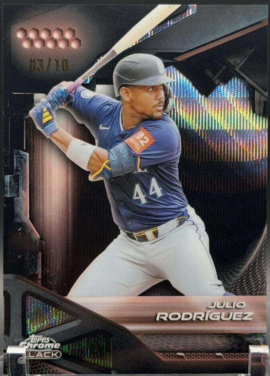 Julio Rodriguez [Rose Gold Wave Refractor] #7