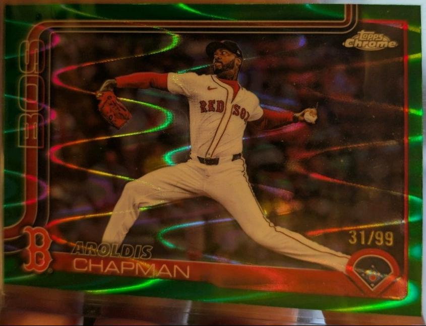 Aroldis Chapman [Green RayWave Refractor] #USC191