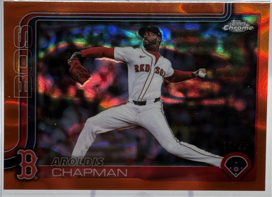 Aroldis Chapman [Orange Lava Refractor] #USC191