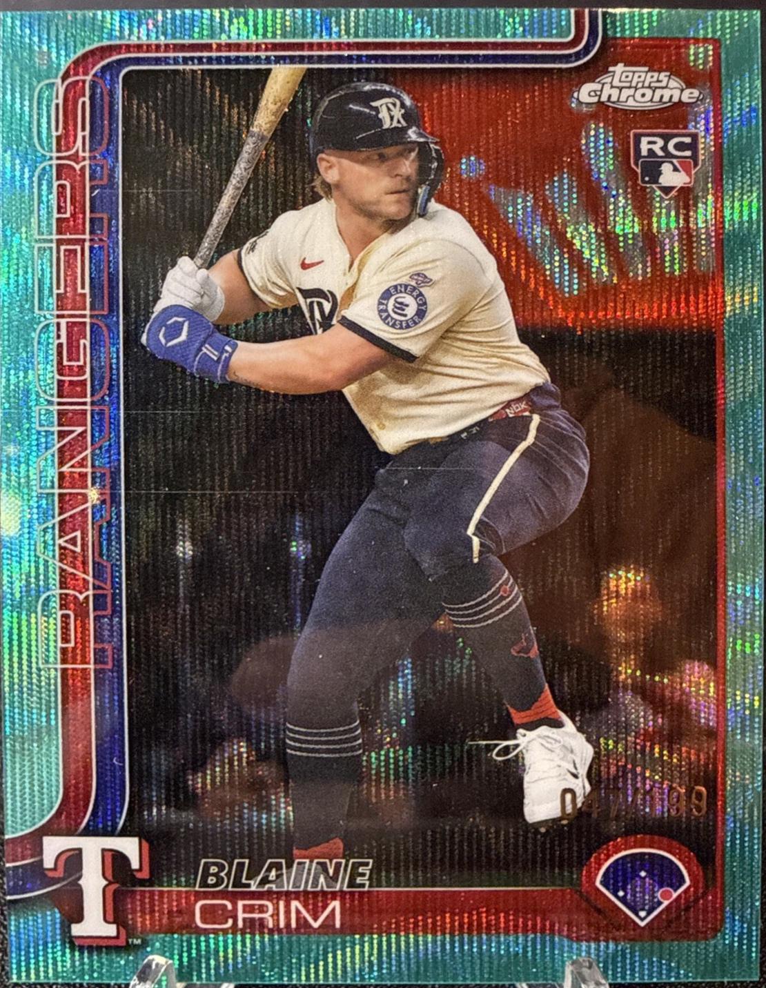 Blaine Crim [Aqua Refractor] #USC83