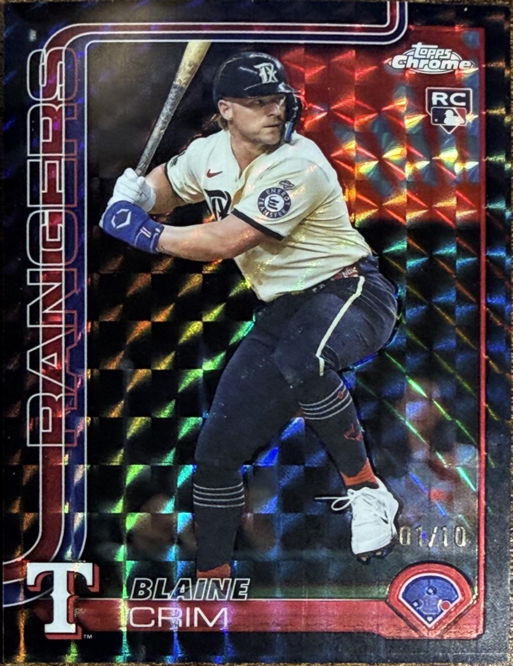 Blaine Crim [Black Geometric Refractor] #USC83