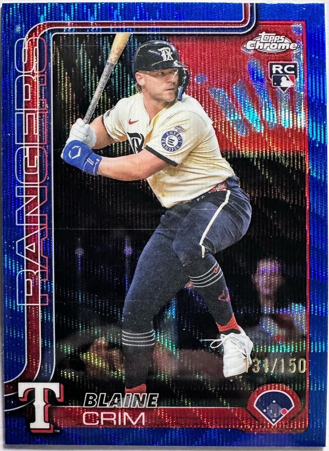 Blaine Crim [Blue Wave Refractor] #USC83