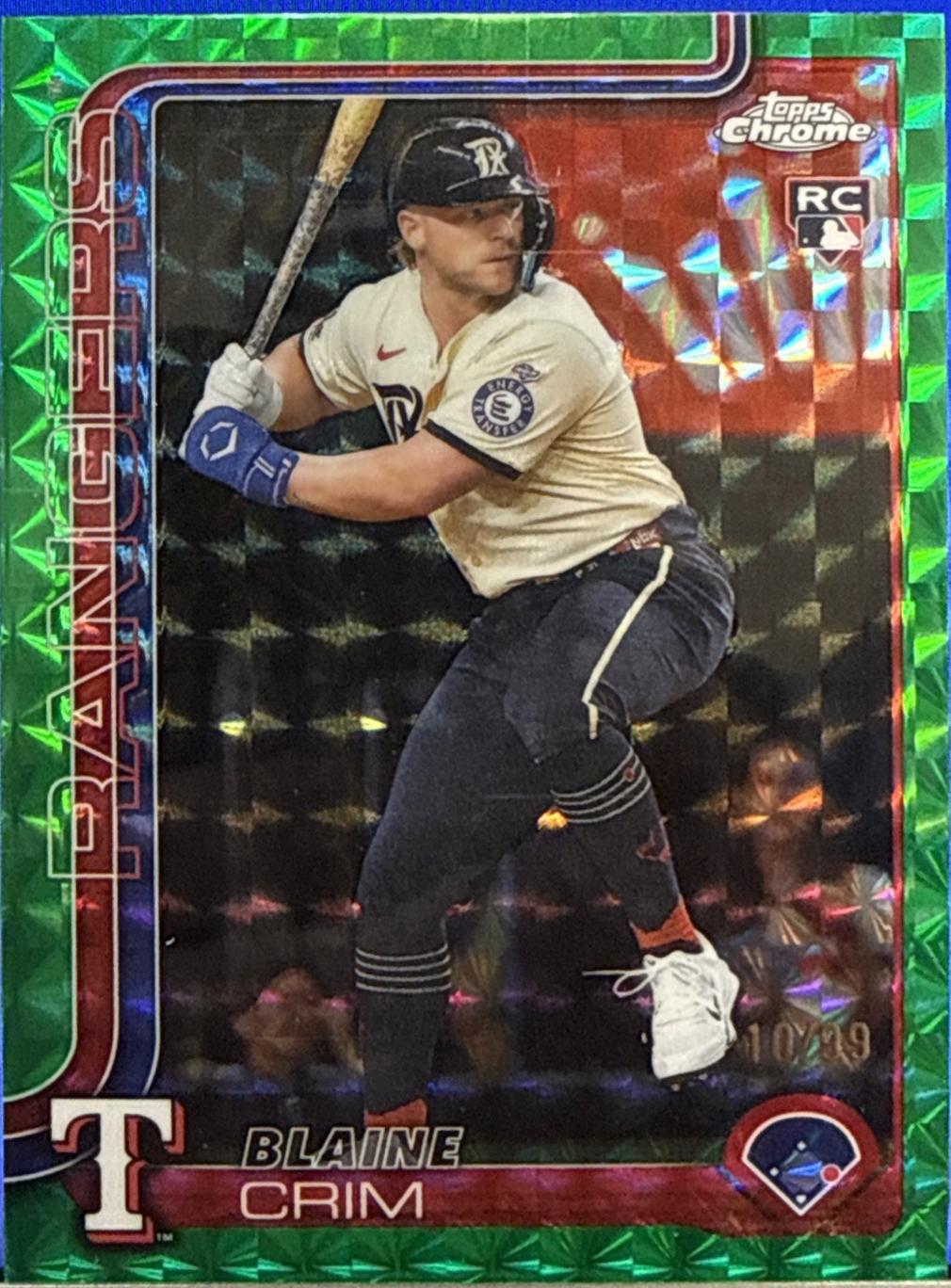 Blaine Crim [Green Geometric Refractor] #USC83
