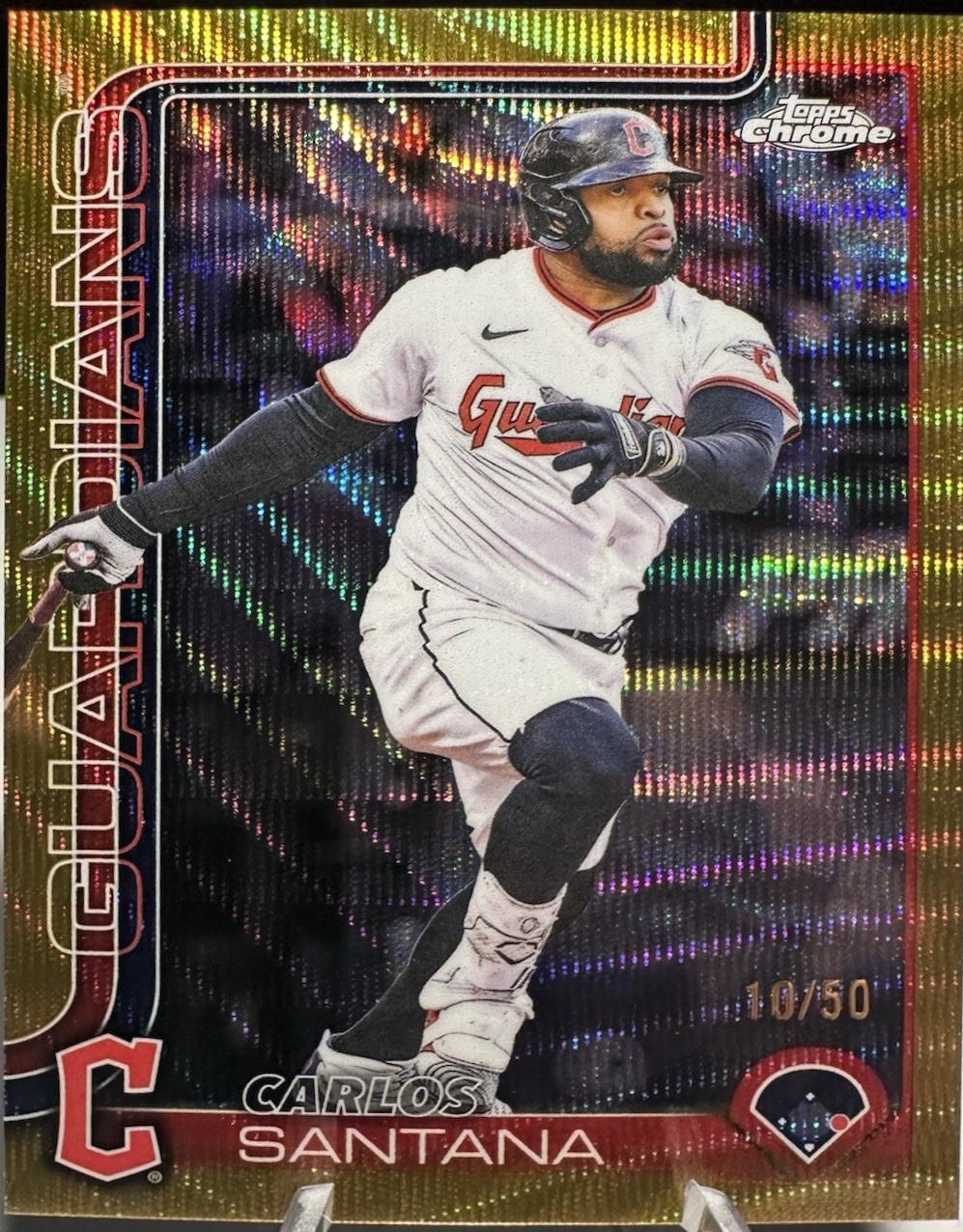 Carlos Santana [Gold Wave Refractor] #USC11