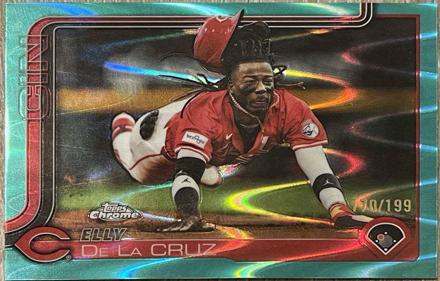 Elly De La Cruz [Aqua RayWave Refractor] #USC189