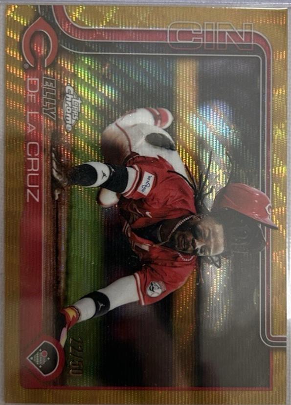 Elly De La Cruz [Gold Wave Refractor] #USC189