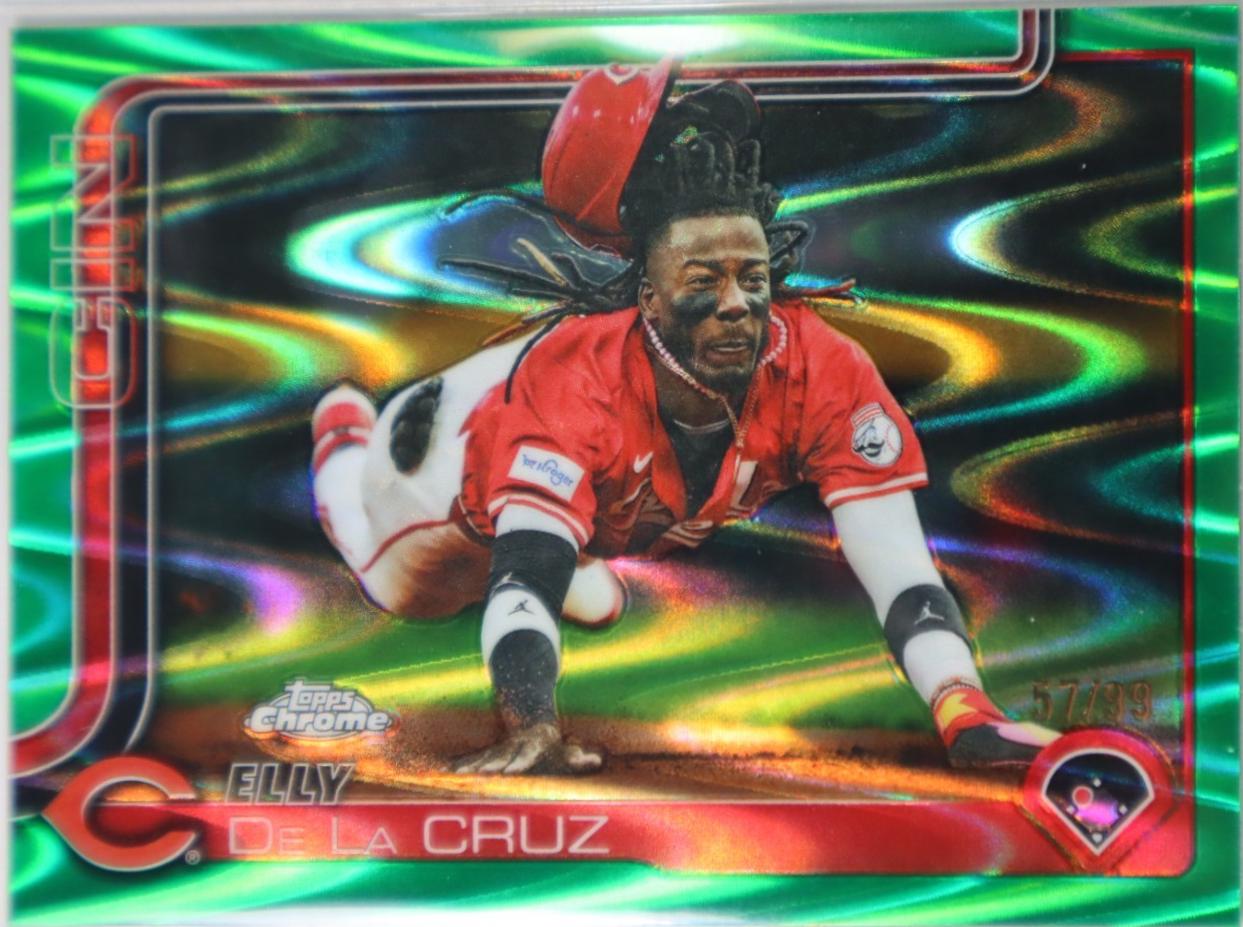Elly De La Cruz [Green RayWave Refractor] #USC189