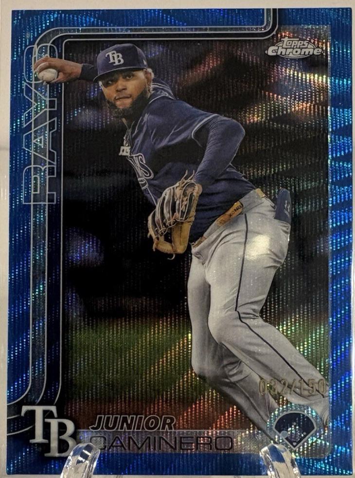 Junior Caminero [Blue Wave Refractor] #USC109