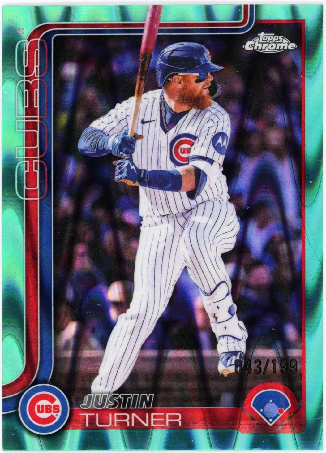 Justin Turner [Aqua Wave Refractor] #USC170
