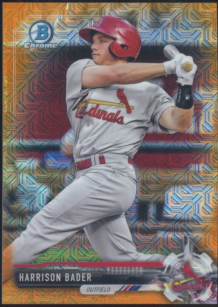 Harrison Bader [Orange Mojo Refractor] #BCP-143