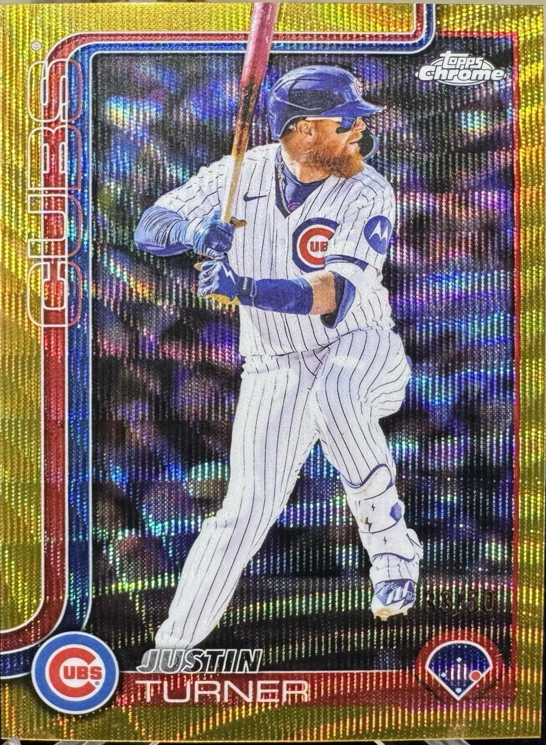 Justin Turner [Gold Wave Refractor] #USC170
