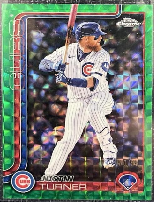 Justin Turner [Green Geometric Refractor] #USC170