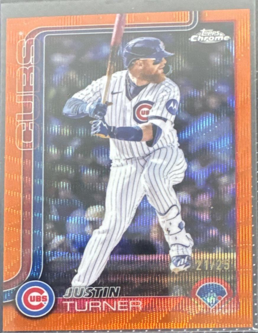 Justin Turner [Orange Wave Refractor] #USC170