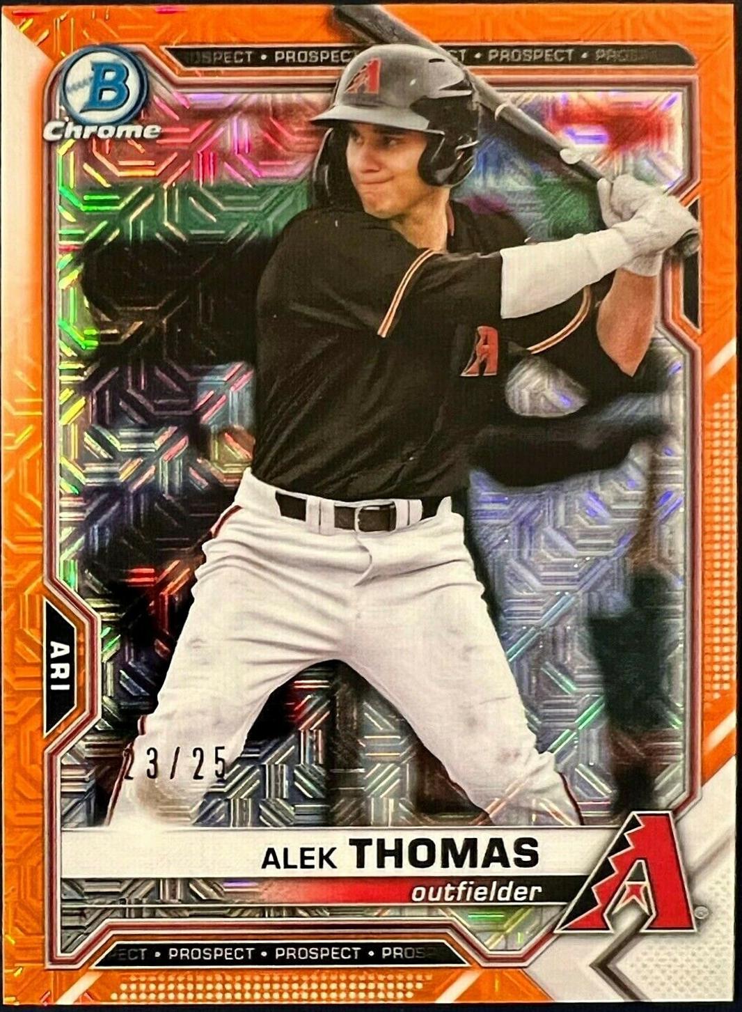 Alek Thomas [Orange Refractor Mega Box Mojo] #BCP-31