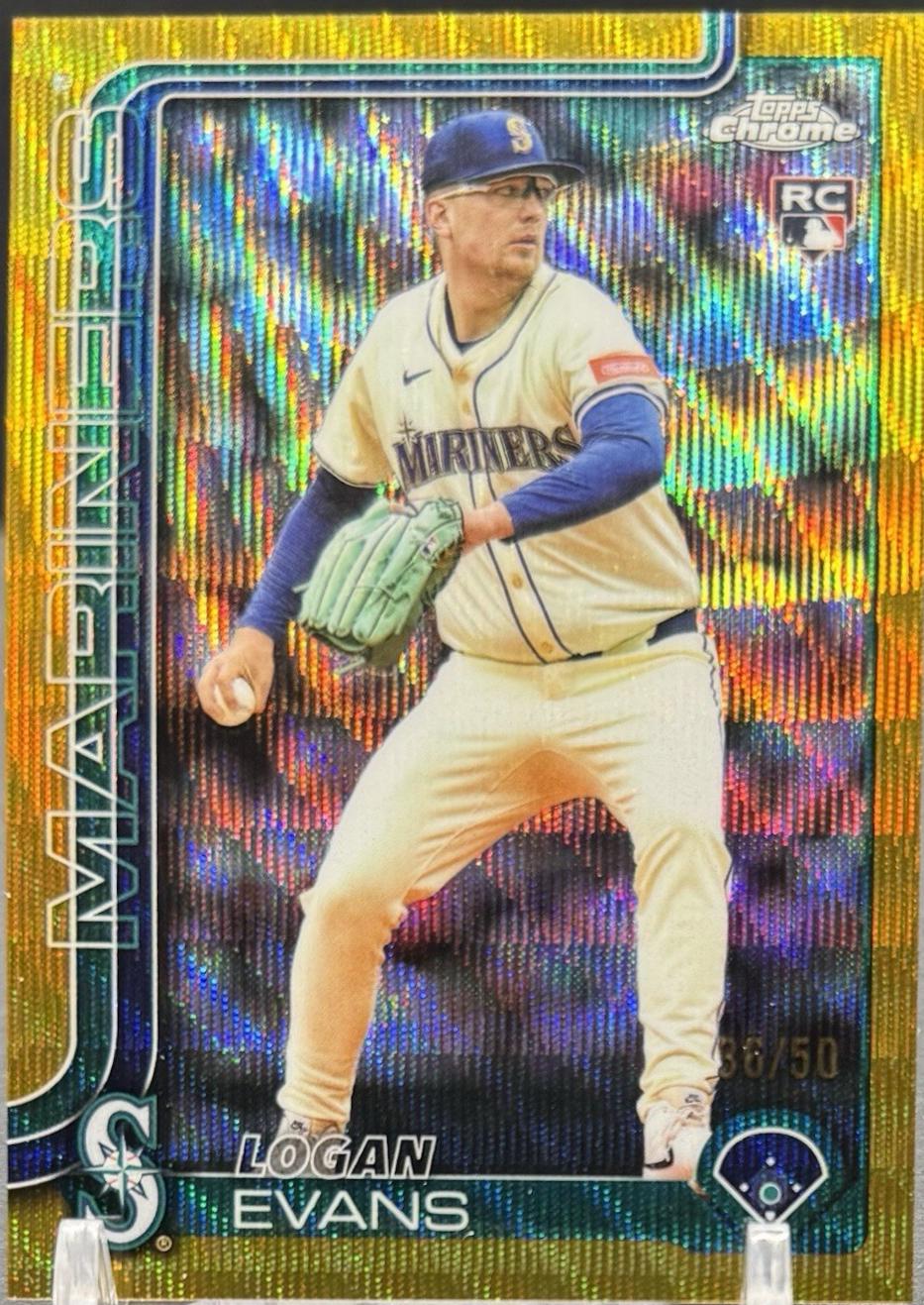 Logan Evans [Gold Wave Refractor] #USC194