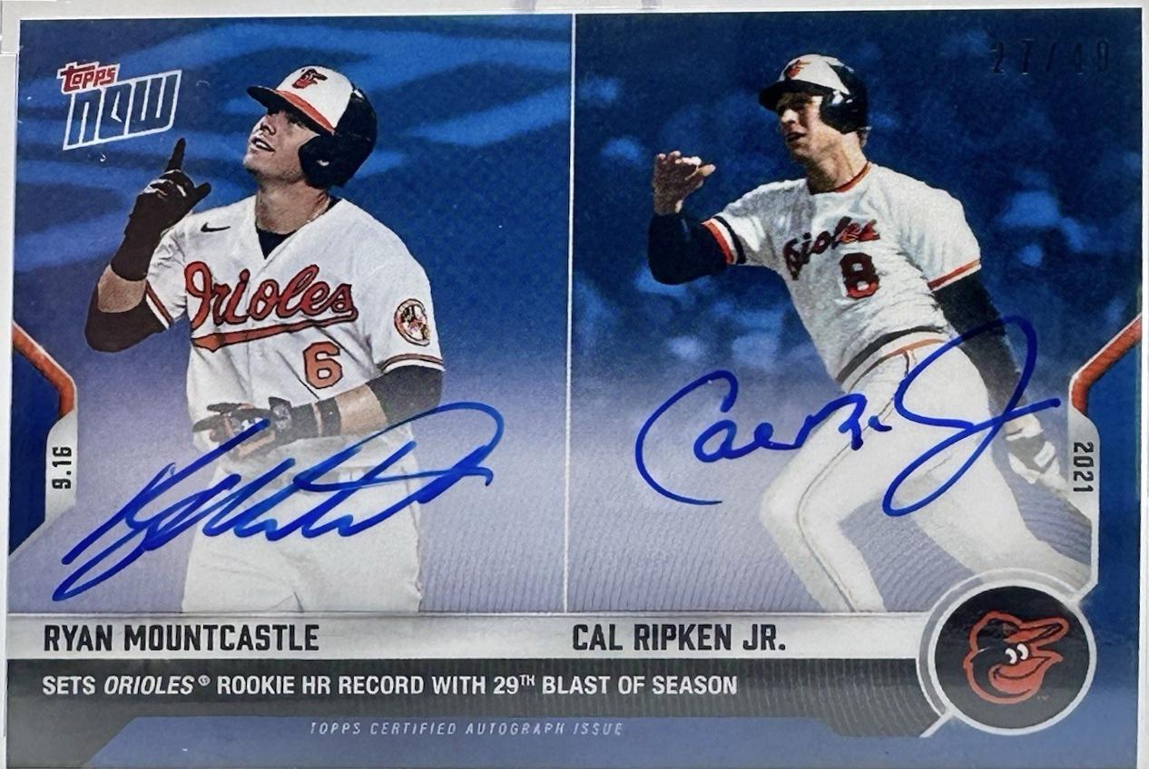Ryan Mountcastle / Cal Ripken Jr. [Autograph] #816B