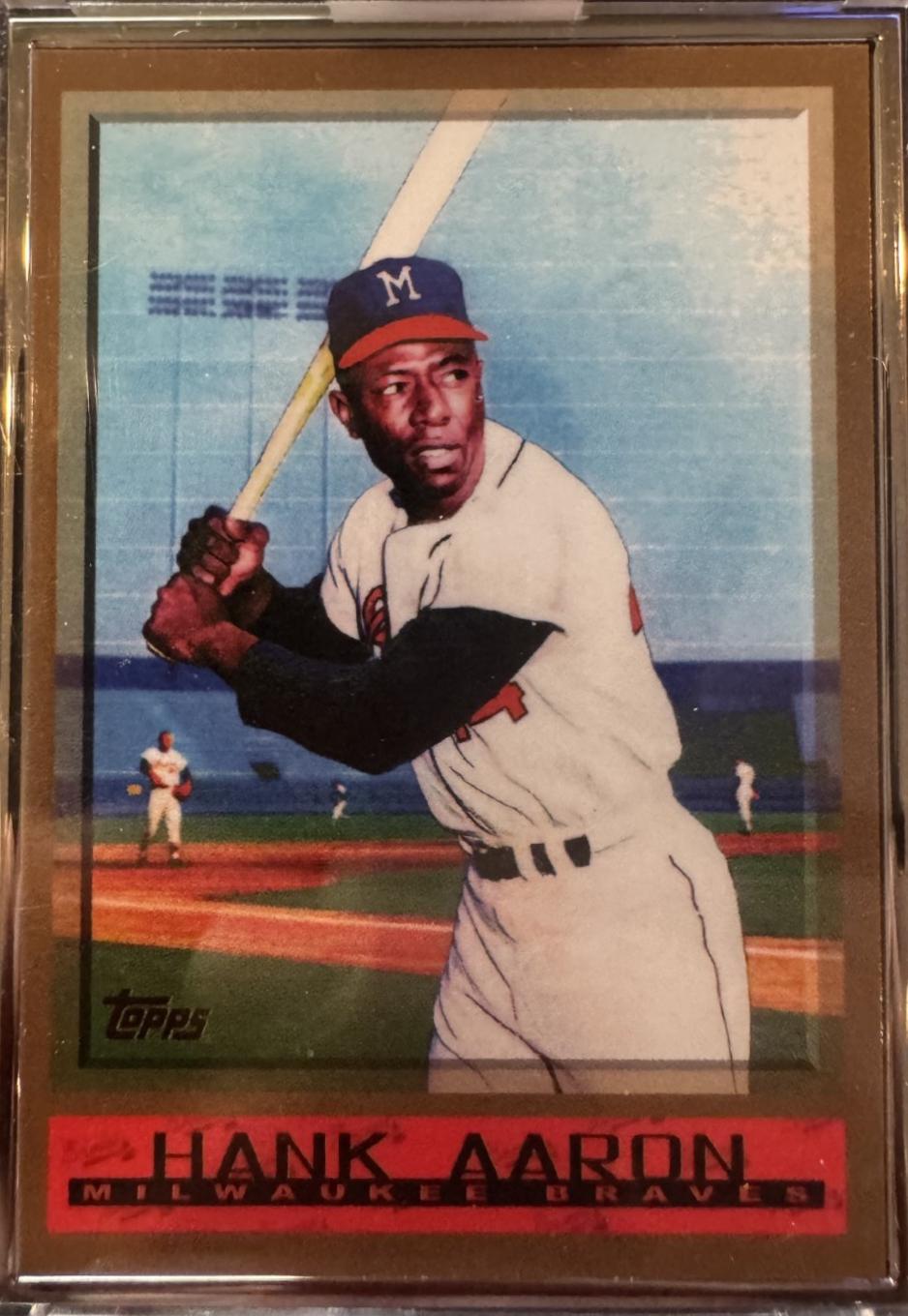 Hank Aaron [Artist Proof Silver Frame] #147