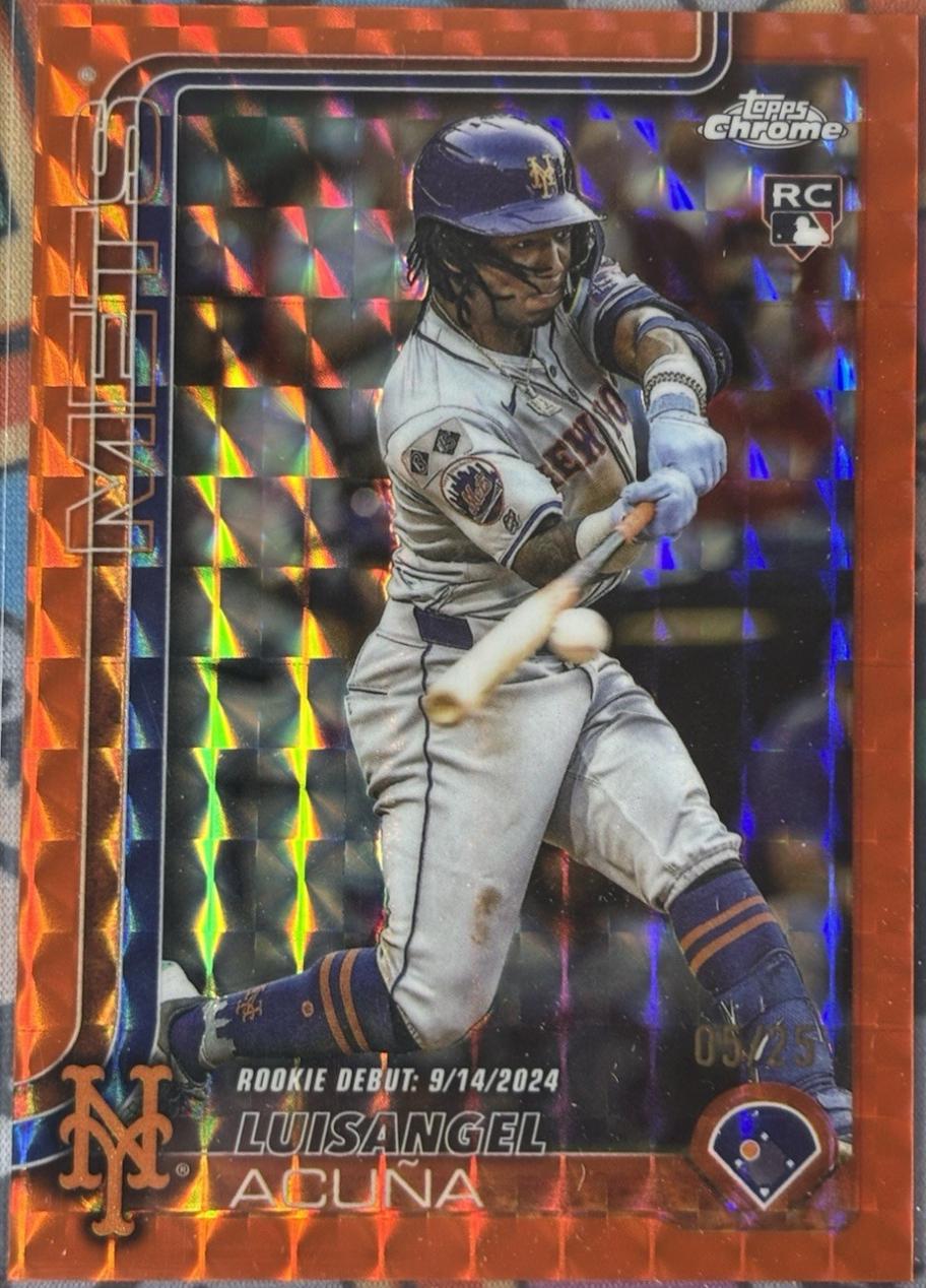 Luisangel Acuna [Orange Geometric Refractor] #USC53