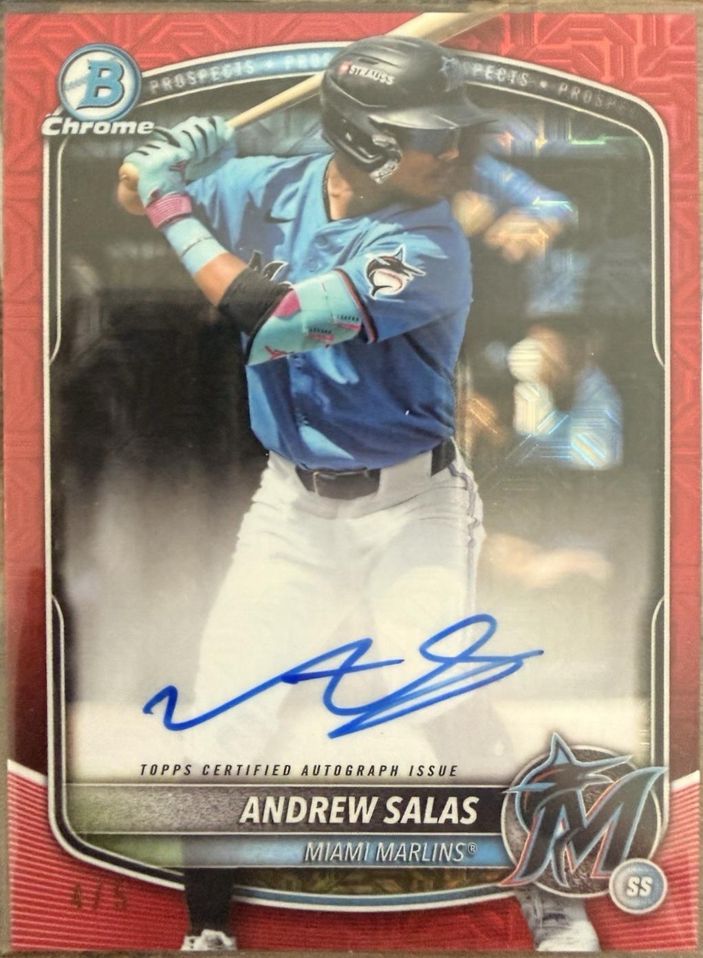 Andrew Salas [Red Mojo Refractor] #CPA-AS