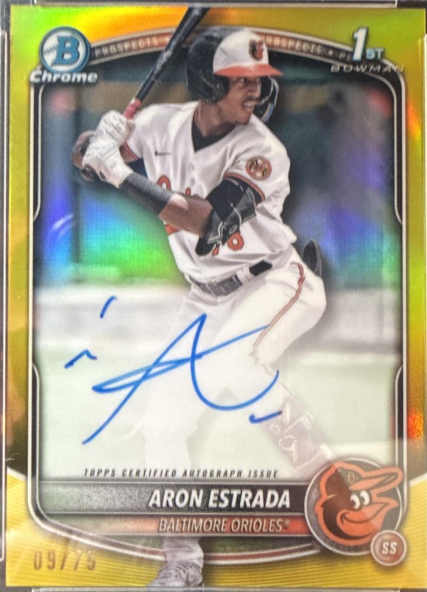 Aron Estrada [Yellow Mojo Refractor] #CPA-AES