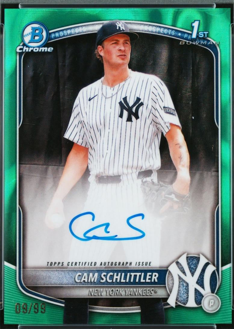 Cam Schlittler [Green Lava Refractor] #CPA-CSC