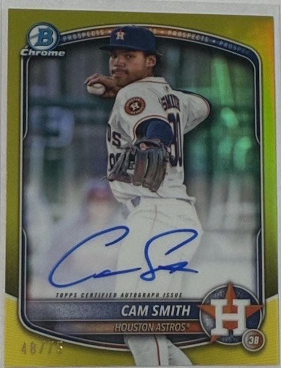 Cam Smith [Yellow Mojo Refractor] #CPA-CSM