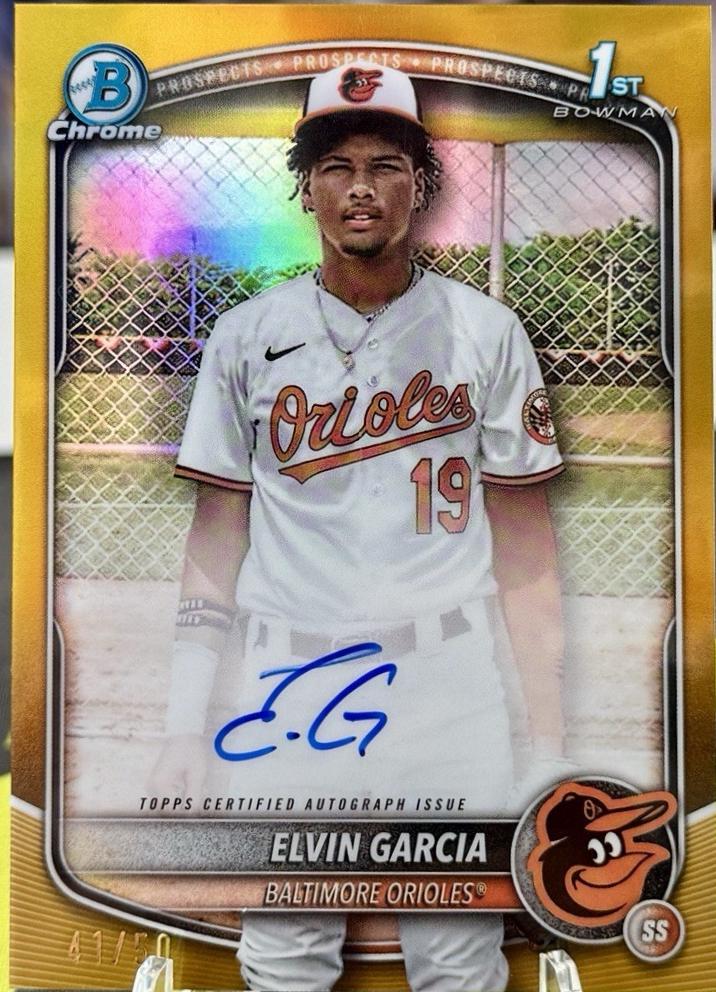 Elvin Garcia [Gold Refractor] #CPA-EG