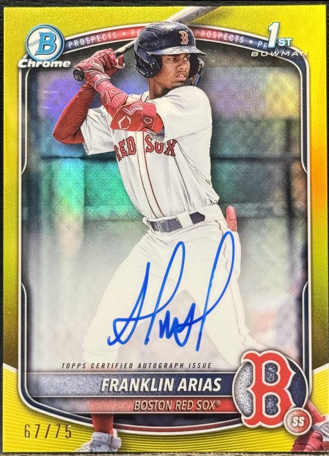 Franklin Arias [Yellow Mojo Refractor] #CPA-FA