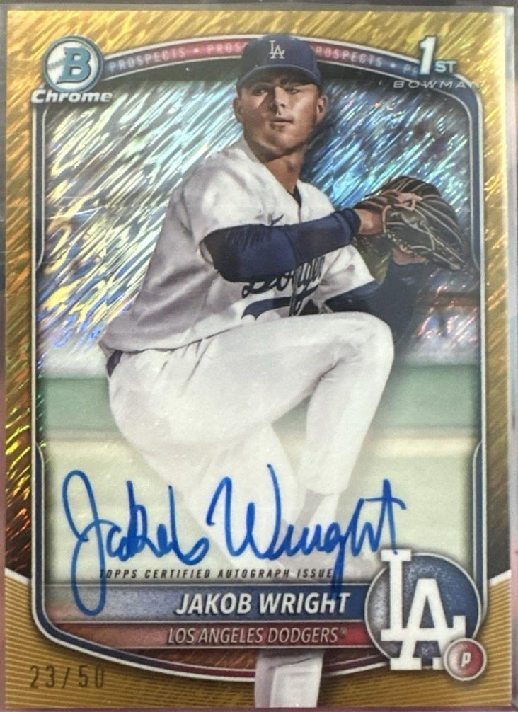 Jakob Wright [Gold Shimmer Refractor] #CPA-JWR