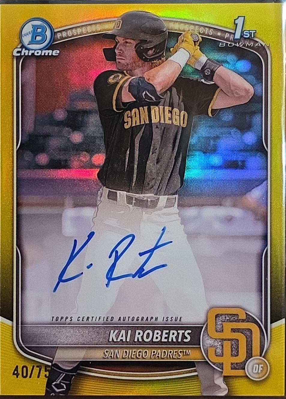 Kai Roberts [Yellow Refractor] #CPA-KR